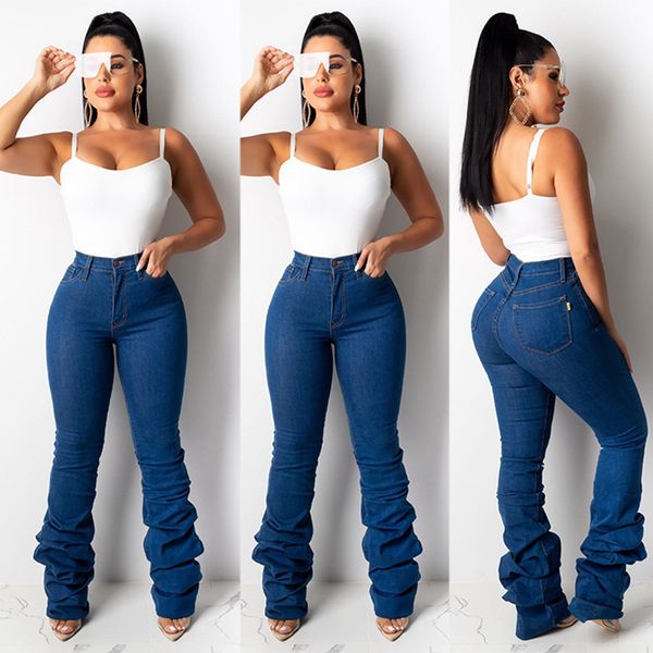 new spot 2021 european and american spring and autumn fashion zipper pocket classic pile denim trousers, Blue
new spot 2021 european and american spring and autumn fashion zipper pocket classic pile denim trousers, Blue