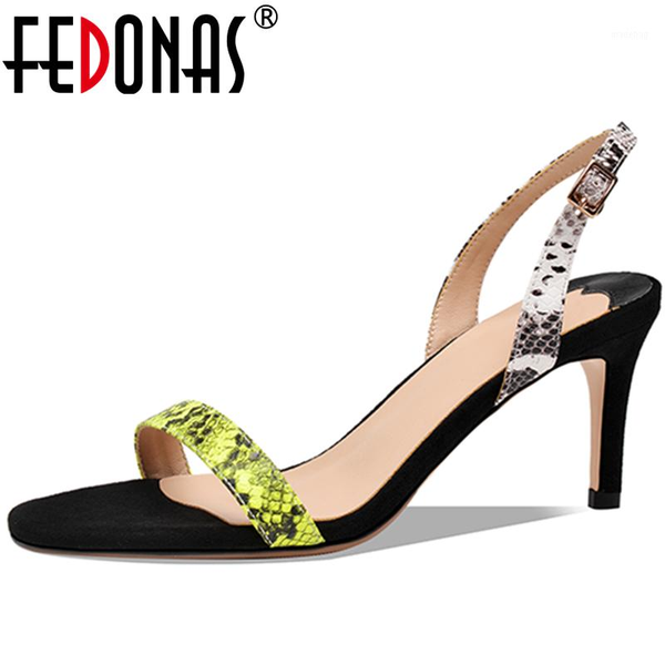 sandals fedonas back strap genuine leather women peep toe high heels pumps wedding party summer snake pattern shoes woman1, Black
sandals fedonas back strap genuine leather women peep toe high heels pumps wedding party summer snake pattern shoes woman1, Black
