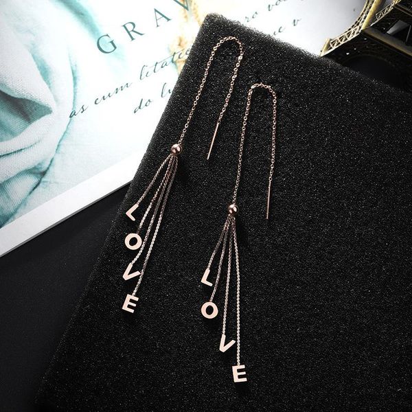 jioromy double line bar titanium steel long tassel chain drop dangle earrings love letters fashion jewelry efor women gifts, Silver
jioromy double line bar titanium steel long tassel chain drop dangle earrings love letters fashion jewelry efor women gifts, Silver