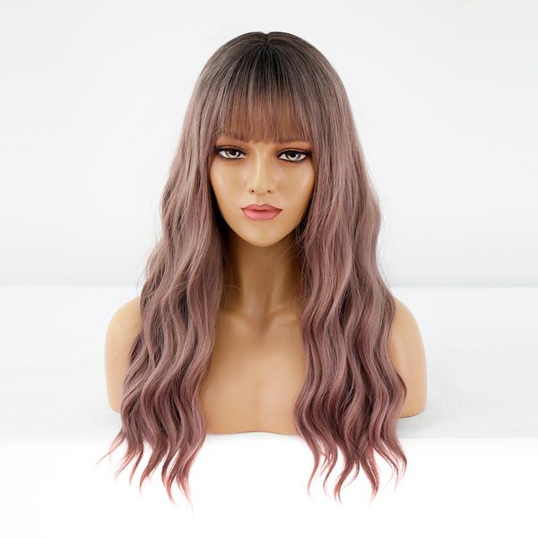 costume accessories long grey pink ombre wave daily synthetic wig with bangs for black white women cosplay natural fiber heat resistant hair, Silver
costume accessories long grey pink ombre wave daily synthetic wig with bangs for black white women cosplay natural fiber heat resistant hair, Silver