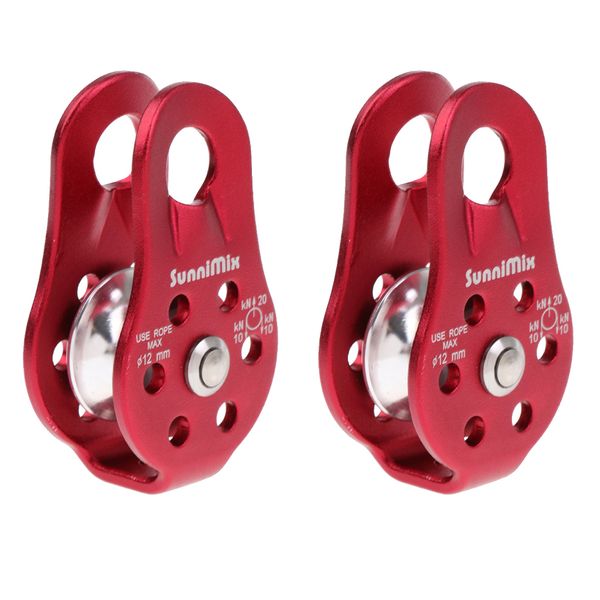 2 pieces small compact 20kn general purpose fixed side climbing pulley for 8-12mm rope rigging rescue hauling gear equipment
2 pieces small compact 20kn general purpose fixed side climbing pulley for 8-12mm rope rigging rescue hauling gear equipment