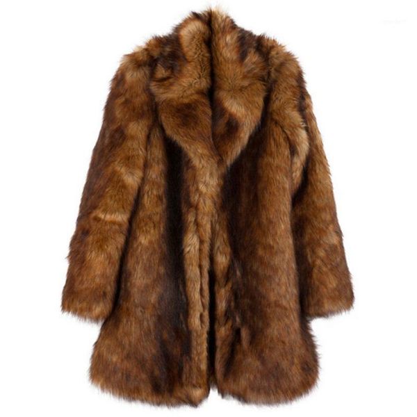 women's fur & faux winter thick warm coats women loose solid color turn-down collar full sleeve vintage clothing female jackets wild1, Black
women's fur & faux winter thick warm coats women loose solid color turn-down collar full sleeve vintage clothing female jackets wild1, Black