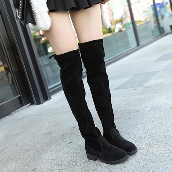 boots round toe slip-on solid concise long for women square heel med casual pu autumn winter over-the-knee platform shoes1, Black
boots round toe slip-on solid concise long for women square heel med casual pu autumn winter over-the-knee platform shoes1, Black