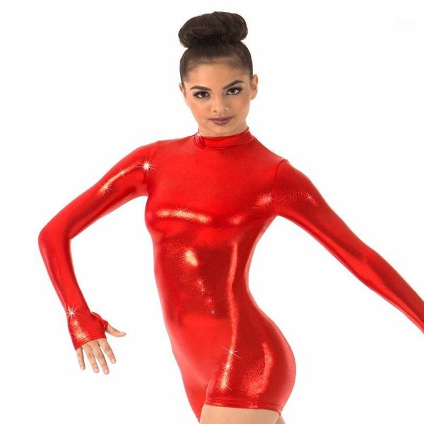 icostumes women gold long sleeve shorty unitard shiny metallic dance team performance bodysuit1, Black;red
icostumes women gold long sleeve shorty unitard shiny metallic dance team performance bodysuit1, Black;red