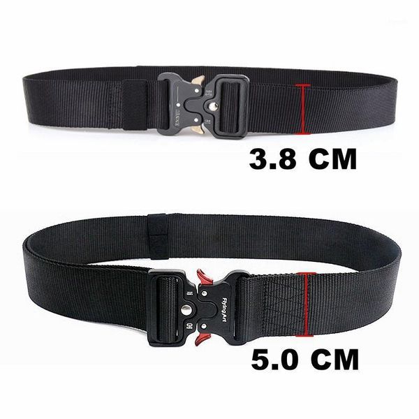waist support tactical belt men's heavy duty army training security strap automatic metal buckle nylon belts 3.8cm 5.0cm width1, Black;gray
waist support tactical belt men's heavy duty army training security strap automatic metal buckle nylon belts 3.8cm 5.0cm width1, Black;gray