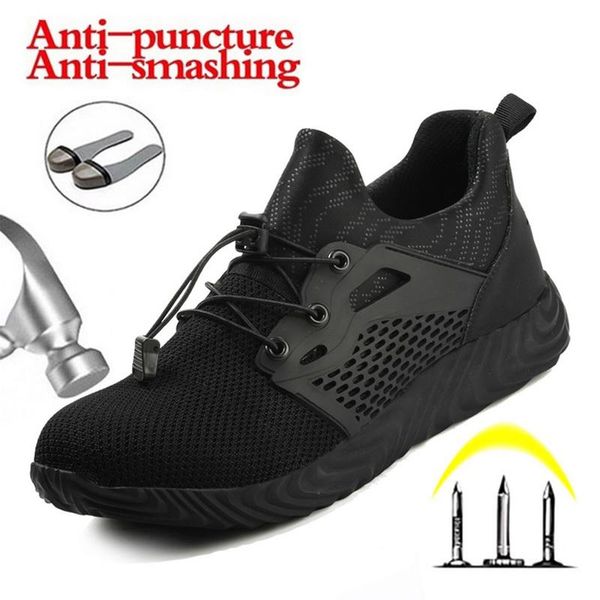 2020 breathable safety work shoes for men male anti-smashing steel toe working boot indestructible safety shoes sneaker, Black
2020 breathable safety work shoes for men male anti-smashing steel toe working boot indestructible safety shoes sneaker, Black