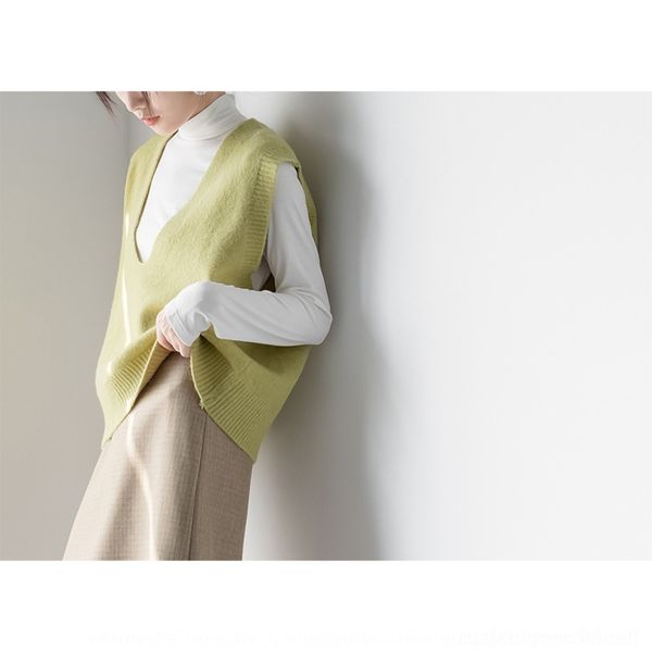 g9yz3 sleeveless sweater women's autumn 2020 v-neck korean loose lazy new style knitted sweater vest vest e6zqw, White;black
g9yz3 sleeveless sweater women's autumn 2020 v-neck korean loose lazy new style knitted sweater vest vest e6zqw, White;black