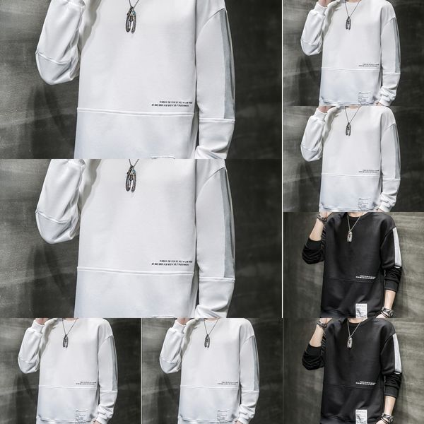 6pd4p trend ins autumn 2020 tsweater men's of long sleeve crew neck loose casual shirt men's t-shirt large sweater wear bbqfc, Black
6pd4p trend ins autumn 2020 tsweater men's of long sleeve crew neck loose casual shirt men's t-shirt large sweater wear bbqfc, Black
