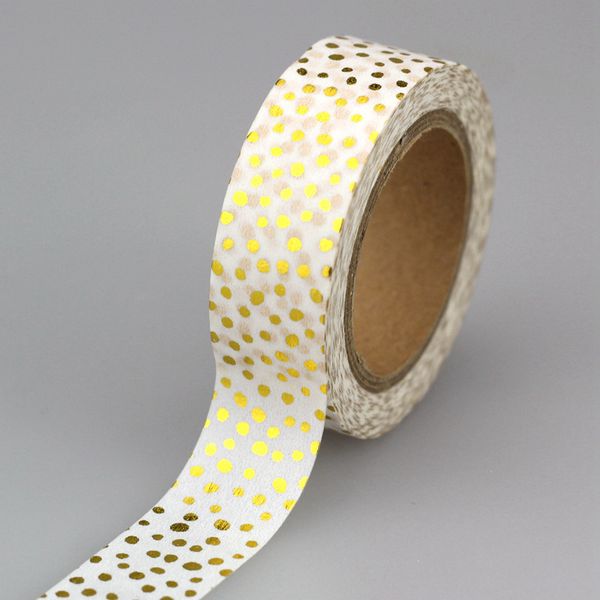 lot 15mm * 10m little dots gold 10pcs foil washi tape adhesive scrapbooking tools kawaii for decorative christmas craft gift
lot 15mm * 10m little dots gold 10pcs foil washi tape adhesive scrapbooking tools kawaii for decorative christmas craft gift
