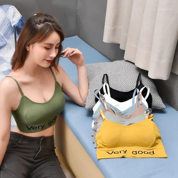 camisoles & tanks women's sling underwear female one-piece bra beautiful back vest bottoming sports tube no steel ring 20211, Black;white
camisoles & tanks women's sling underwear female one-piece bra beautiful back vest bottoming sports tube no steel ring 20211, Black;white