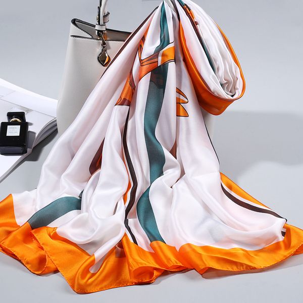 fashion ladies printed silk scarf dual-use decorative silk scarves spring and autumn letter pattern long shawl, Blue;gray
fashion ladies printed silk scarf dual-use decorative silk scarves spring and autumn letter pattern long shawl, Blue;gray