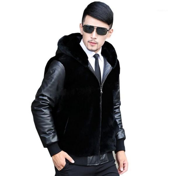 autumn splice leaher sleeve faux leather jacket mens winter thicken warm fur leather coat men jackets fashion b2401, Black
autumn splice leaher sleeve faux leather jacket mens winter thicken warm fur leather coat men jackets fashion b2401, Black