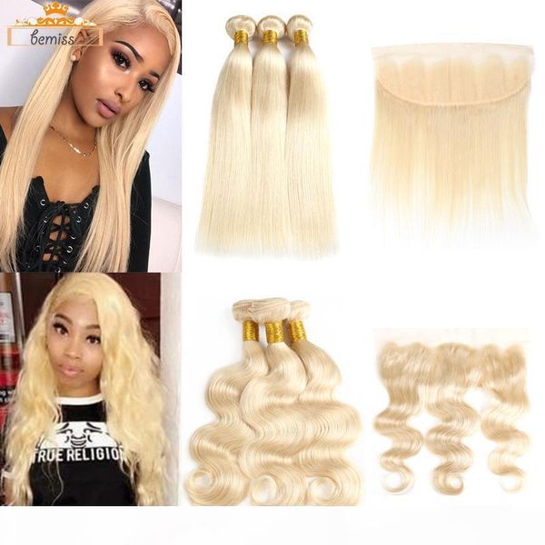 brazilian virgin hair straight body wave 613 blonde human hair 3 bundles with frontal closure unprocessed brazilian hair weave extensions, Black;brown
brazilian virgin hair straight body wave 613 blonde human hair 3 bundles with frontal closure unprocessed brazilian hair weave extensions, Black;brown