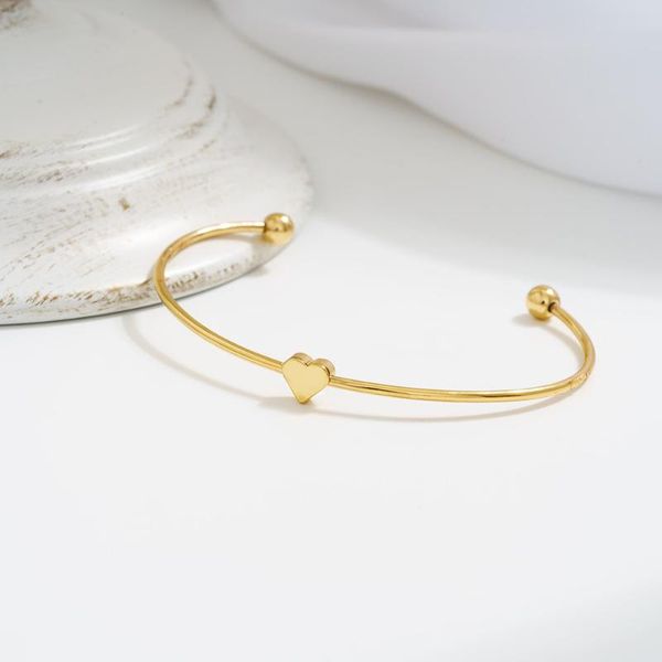 yellow gold plated inspirational love heart open bracelet jewelry for women girls, Black
yellow gold plated inspirational love heart open bracelet jewelry for women girls, Black