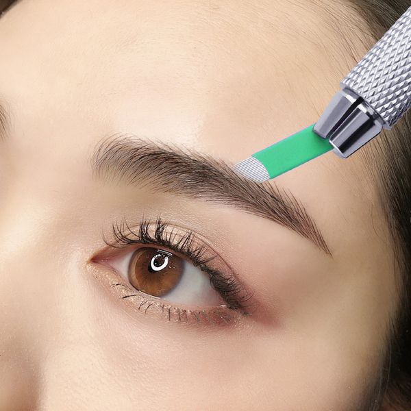 100pcs permanent makeup needle microblading 18u eyebrow needles disposable tattoo needles for 3d embroidery manual tattoo pen 
100pcs permanent makeup needle microblading 18u eyebrow needles disposable tattoo needles for 3d embroidery manual tattoo pen