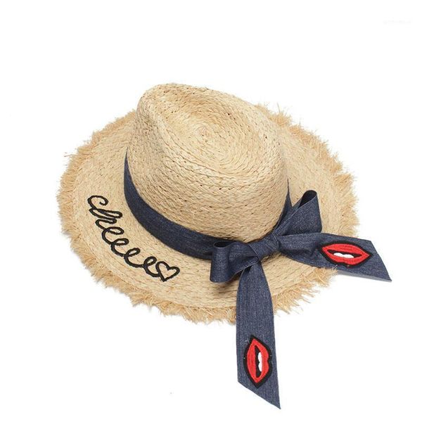 wide brim hats ma'am fashion straw plaited article pull philippines grass sir hat letter embroidery bow ribbon sandy beach sun1, Blue;gray
wide brim hats ma'am fashion straw plaited article pull philippines grass sir hat letter embroidery bow ribbon sandy beach sun1, Blue;gray