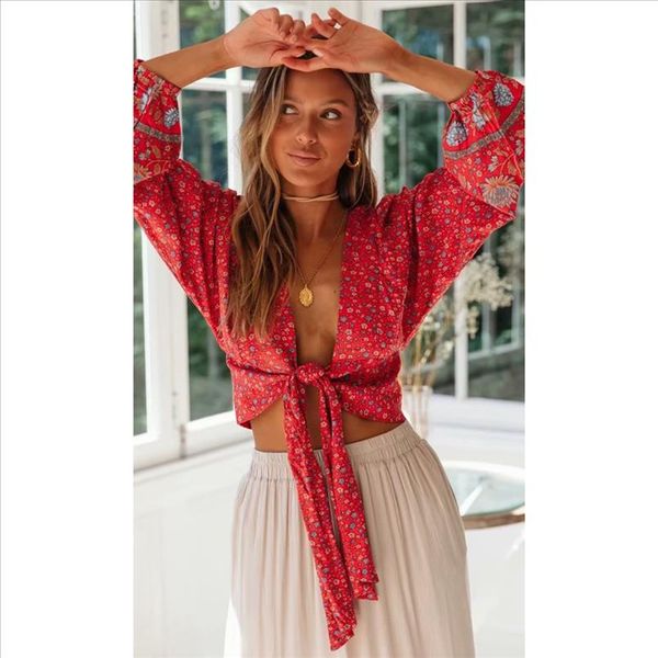 jastie floral print women kimono boho beach bikini short cover up cardigan long sleeve lace up waist cropped blouse, White
jastie floral print women kimono boho beach bikini short cover up cardigan long sleeve lace up waist cropped blouse, White