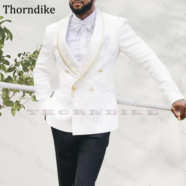 thorndike custom made autumn shawl lapel white wedding dress suits for men elegangt double breasted party groomsmen tuxedos, White;black
thorndike custom made autumn shawl lapel white wedding dress suits for men elegangt double breasted party groomsmen tuxedos, White;black