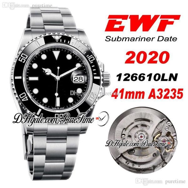 2020 ewf 41mm a3235 automatic mens watch black ceramics bezel black dial 904l steel bracelet version watches ptrx puretime ewa02, Slivery;brown
2020 ewf 41mm a3235 automatic mens watch black ceramics bezel black dial 904l steel bracelet version watches ptrx puretime ewa02, Slivery;brown