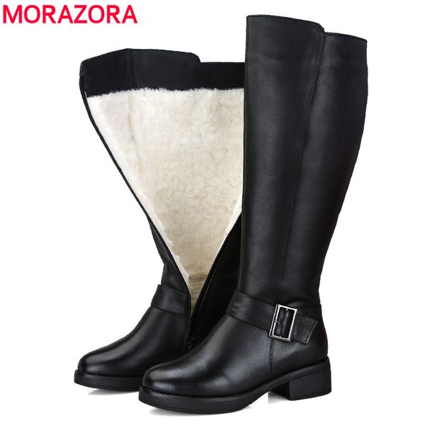 morazora 2020 new genuine leather snow women fashion quality thick fur wool winter boots ladies knee high booties q1104, Black
morazora 2020 new genuine leather snow women fashion quality thick fur wool winter boots ladies knee high booties q1104, Black