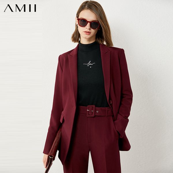 amii minimalism autumn winter suits for women olstyle solid lapel blazer women high wasit ankel-length women's pants 1263 201119, White
amii minimalism autumn winter suits for women olstyle solid lapel blazer women high wasit ankel-length women's pants 1263 201119, White