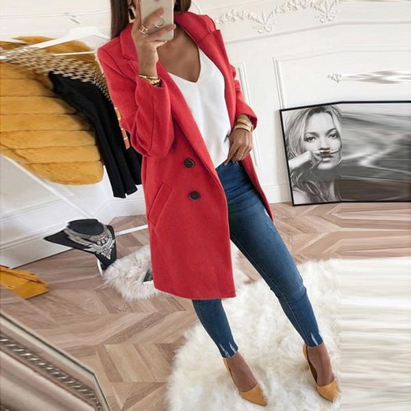 plus size s-3xl women casual solid slim woolen buttons long sleeve coat with pockets femme winter streetwear outwear sj4303u1, Black;brown
plus size s-3xl women casual solid slim woolen buttons long sleeve coat with pockets femme winter streetwear outwear sj4303u1, Black;brown