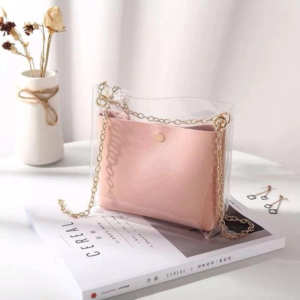 women transparent bucket bag clear pvc jelly small shoulder bag female chain crossbody messenger bags design luxury handbag
women transparent bucket bag clear pvc jelly small shoulder bag female chain crossbody messenger bags design luxury handbag