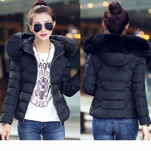parkas women winter slim hooded jacket fur collar coats cotton padded female warm black short overcoat outwear kwt4583 s18101504
parkas women winter slim hooded jacket fur collar coats cotton padded female warm black short overcoat outwear kwt4583 s18101504