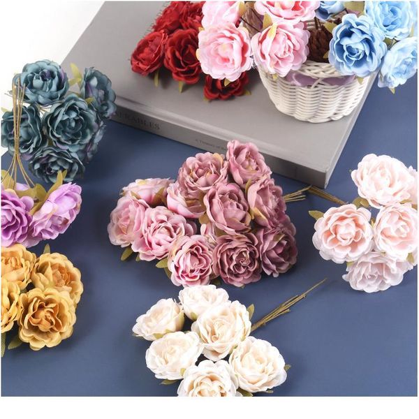 6pcs/bunch 12cm rose silk flower artificial flower bouquet for wedding party decor diy craft gifts wreath scrapbook high jllzyo
6pcs/bunch 12cm rose silk flower artificial flower bouquet for wedding party decor diy craft gifts wreath scrapbook high jllzyo