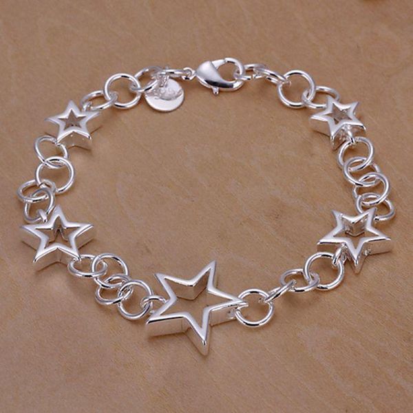 h178 silver fashion jewelry 925 jewelry silver plated bracelet hollow stars pendant bracelet /utferwlh zdejzzbt, Black
h178 silver fashion jewelry 925 jewelry silver plated bracelet hollow stars pendant bracelet /utferwlh zdejzzbt, Black