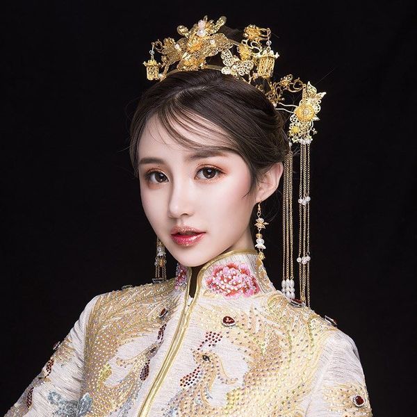 nphoenix bride chinese xiuhe crown classic headdress 2020 new tassel wedding simple, Silver
nphoenix bride chinese xiuhe crown classic headdress 2020 new tassel wedding simple, Silver
