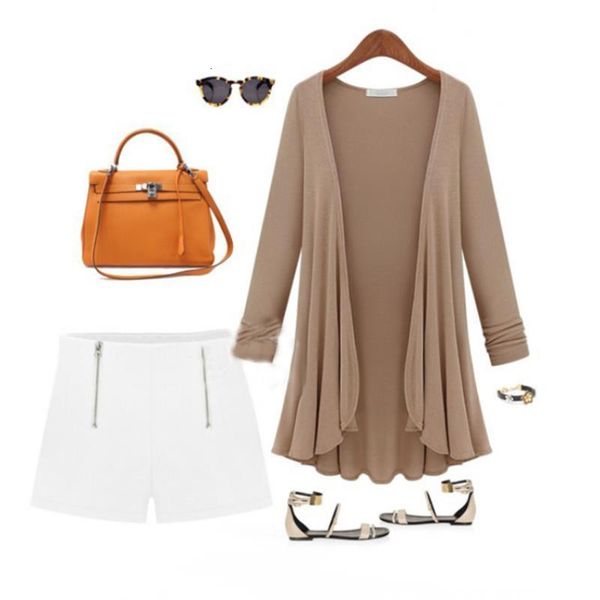 womens sweaters cardigan beige jacket sweaters summer long cardigan women vintage female cloth outwear casual loose kardigan, White;black 
womens sweaters cardigan beige jacket sweaters summer long cardigan women vintage female cloth outwear casual loose kardigan, White;black