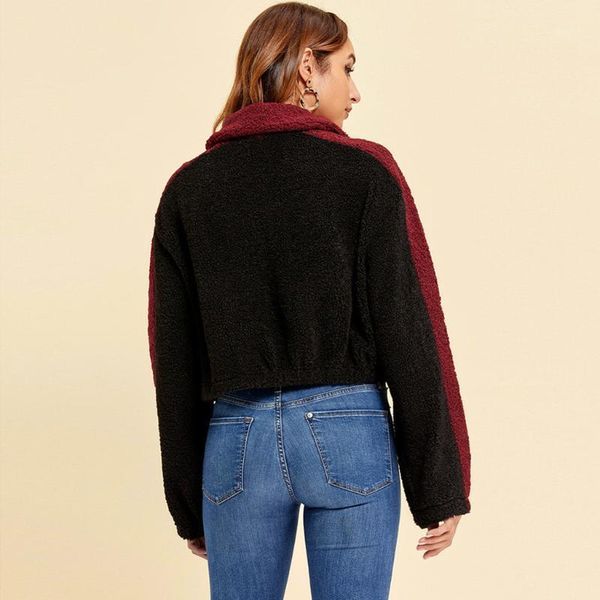 patchwork women crop jackets color block simple turn-down collar all-match outerwear warm 2020 autumn winter female jackets1, Black;brown
patchwork women crop jackets color block simple turn-down collar all-match outerwear warm 2020 autumn winter female jackets1, Black;brown