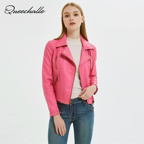queechalle autumn basic coat female casual pu leather jacket women classic zipper short motorcycle jackets black peach pink1, Black;brown
queechalle autumn basic coat female casual pu leather jacket women classic zipper short motorcycle jackets black peach pink1, Black;brown