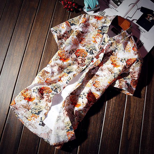 2021 spring floral print men shirts short sleeve mens casual shirt slim men flower printing dress shirts camisa masculina, White;black
2021 spring floral print men shirts short sleeve mens casual shirt slim men flower printing dress shirts camisa masculina, White;black