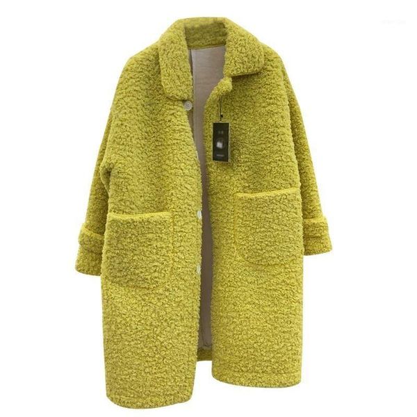 peiqilp womens plus size fashions winter faux sheepskin fur cashmere coat new korean loose woolen long coat female jacket pqlp051, Black
peiqilp womens plus size fashions winter faux sheepskin fur cashmere coat new korean loose woolen long coat female jacket pqlp051, Black