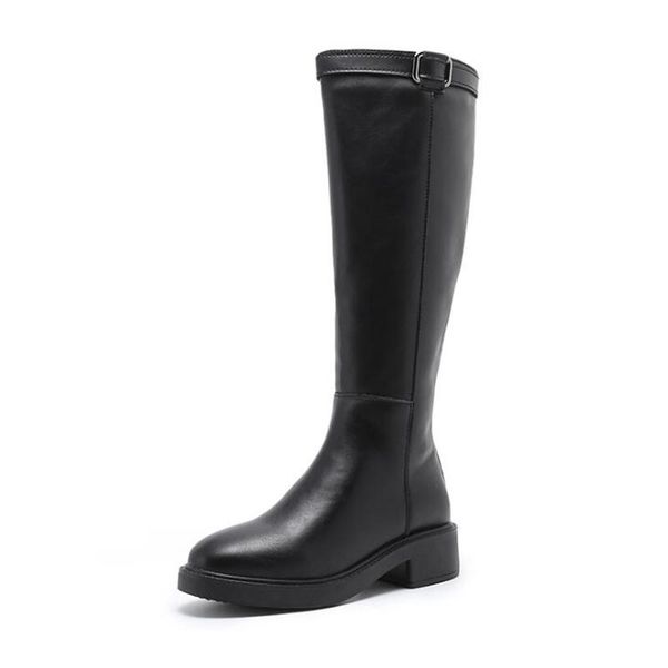 woman genuine leather slip on long boots square heel comfort winter women over the knee plus velvet winter boots size 34-43dd498, Black
woman genuine leather slip on long boots square heel comfort winter women over the knee plus velvet winter boots size 34-43dd498, Black