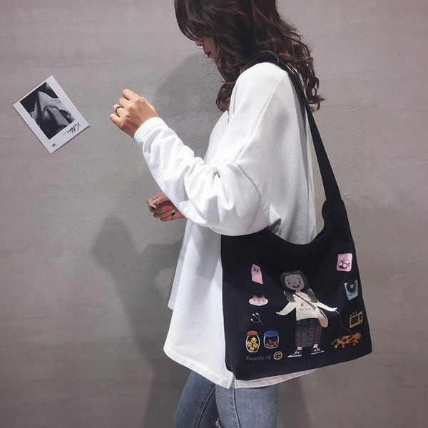 cartoon print large capacity women's shoulder bag casual canvas handbag female armpit bags travel shopping handle tote
cartoon print large capacity women's shoulder bag casual canvas handbag female armpit bags travel shopping handle tote