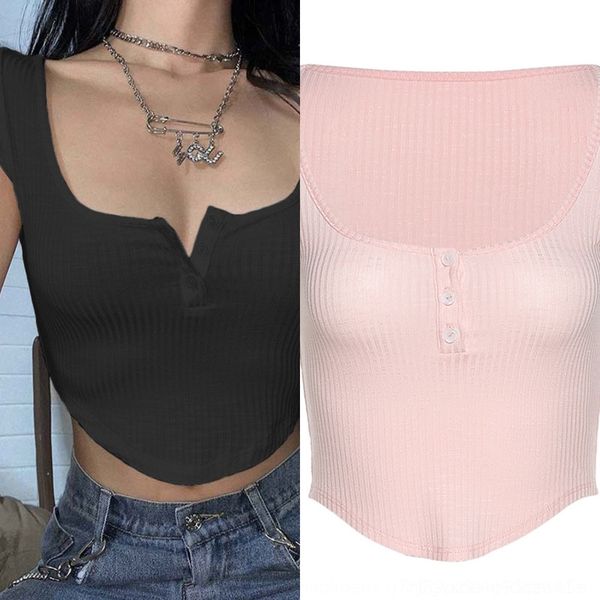 4pvfy fashion 2020 summer new short-sleeved u-collar single-breasted t-shirt navel solid bottoming color for slim-fit t-shirt women v9lrv, White
4pvfy fashion 2020 summer new short-sleeved u-collar single-breasted t-shirt navel solid bottoming color for slim-fit t-shirt women v9lrv, White