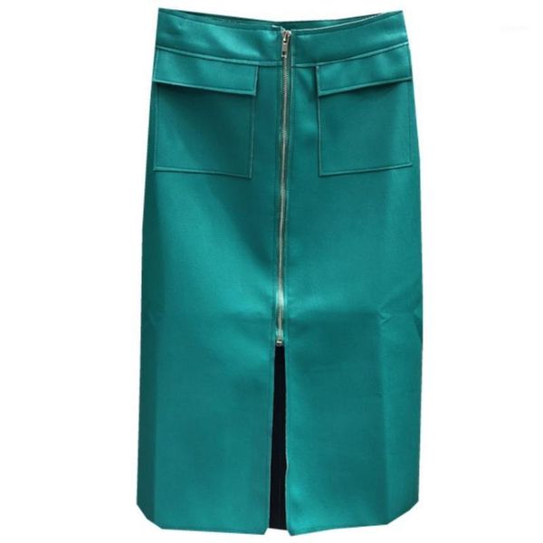 2020 autumn fashion zipper faux leather skirt women high waist split package hip a-line pu skirt1, Black
2020 autumn fashion zipper faux leather skirt women high waist split package hip a-line pu skirt1, Black