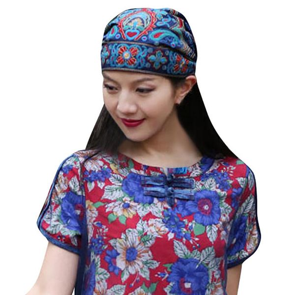jaycosin mexican spring and autumn ethnic vintage embroidery flowers bandanas red print hat beanies for women wide brim hats, Blue;gray
jaycosin mexican spring and autumn ethnic vintage embroidery flowers bandanas red print hat beanies for women wide brim hats, Blue;gray