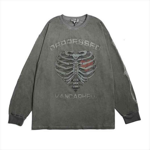gothic sweatshirt women street hip-hop bone print long-sleeved ins european american style fried street oversized sweatshirt, Black
gothic sweatshirt women street hip-hop bone print long-sleeved ins european american style fried street oversized sweatshirt, Black