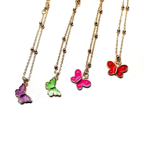 charm bracelets pinkdudu summer ins zinic alloy butterfly female oil dripp fashion bracelet 4 colors trendy jewelry og0551, Golden;silver
charm bracelets pinkdudu summer ins zinic alloy butterfly female oil dripp fashion bracelet 4 colors trendy jewelry og0551, Golden;silver