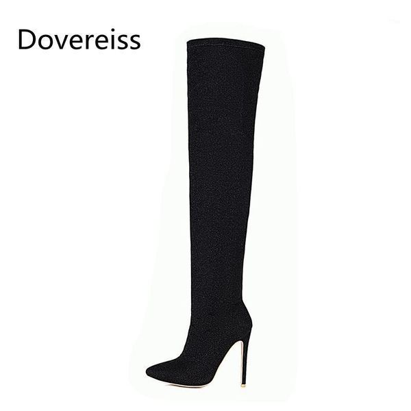 boots dovereiss fashion women's shoes winter pointed toe stilettos heels elegant over the knee concise mature 33-481, Black
boots dovereiss fashion women's shoes winter pointed toe stilettos heels elegant over the knee concise mature 33-481, Black