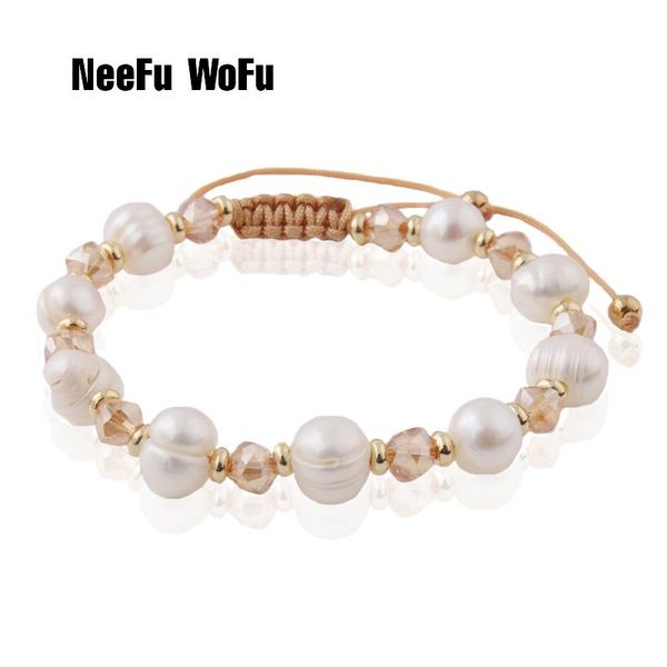 charm bracelets neefu wofu stainless steel bracelets natural freshwater pearl rope braided bracelet fashion bohemia, Golden;silver
charm bracelets neefu wofu stainless steel bracelets natural freshwater pearl rope braided bracelet fashion bohemia, Golden;silver