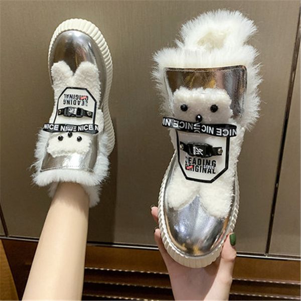 fashions 2021 new of winter leather chunky women's thick soles into flats warm snow boots woman silver cotton shoes a7lh, Black
fashions 2021 new of winter leather chunky women's thick soles into flats warm snow boots woman silver cotton shoes a7lh, Black