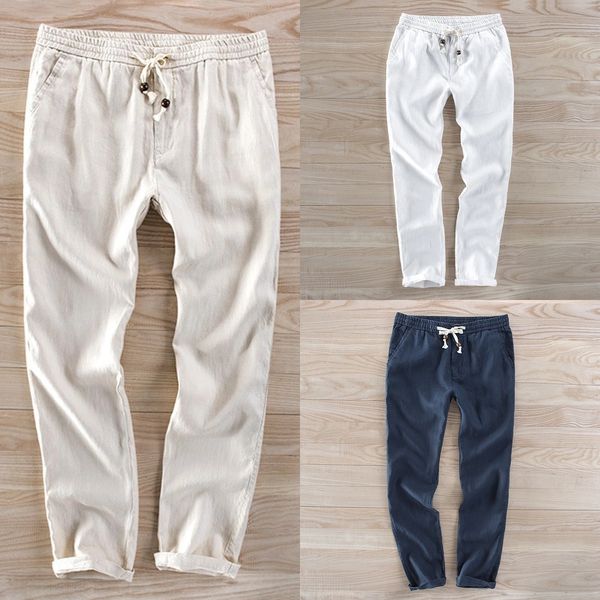 summer men's casual cotton chinos thin casual loose straight pants cotton linen trousers large elastic waist linen pants 5izrx, Blue
summer men's casual cotton chinos thin casual loose straight pants cotton linen trousers large elastic waist linen pants 5izrx, Blue