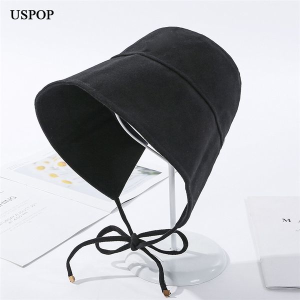 uspop new vintage lace-up bucket solid color cotton fashion summer sun hats 201012, Blue;gray
uspop new vintage lace-up bucket solid color cotton fashion summer sun hats 201012, Blue;gray