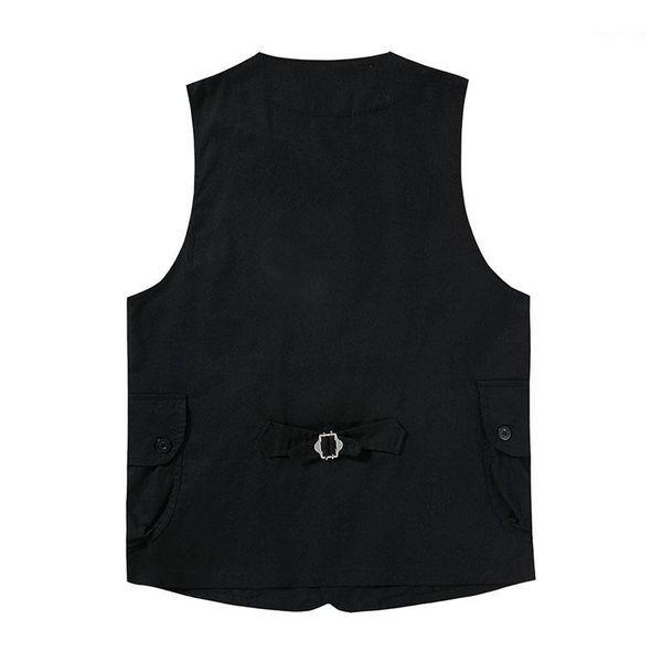 vest for men solid color multi-pocket design off-shoulder waistcoat casual sports wild male spring new arrival1, Black;white
vest for men solid color multi-pocket design off-shoulder waistcoat casual sports wild male spring new arrival1, Black;white