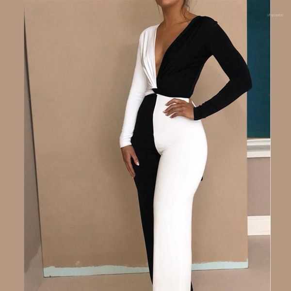 color block twisted women clubwear 2pcs new lady skinny bodycon long sleeve & pants sets clubwear romper v neck suits1, White
color block twisted women clubwear 2pcs new lady skinny bodycon long sleeve & pants sets clubwear romper v neck suits1, White